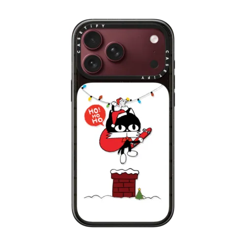HO HO HO! | iPhone 18 Pro Max / Impact Case MagSafe Compatible - Glossy / Glossy Black | Image 1