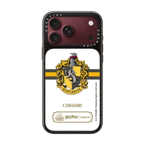 Hufflepuff Mascot Case | iPhone 18 Pro Max / Impact Case MagSafe Compatible - Glossy / Glossy Black | Image 1