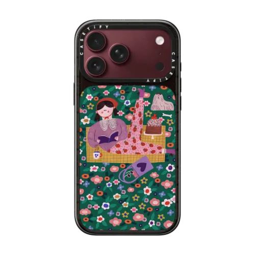 MEADOW by Daria Solak Illustrations | iPhone 18 Pro Max / Impact Case MagSafe Compatible - Glossy / Glossy Black | Image 1