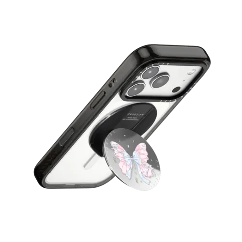 Dreamy Butterfly | Snappy Grip Stand / Snappy Mirror Grip Stand MagSafe Compatible / Silver | Image 3