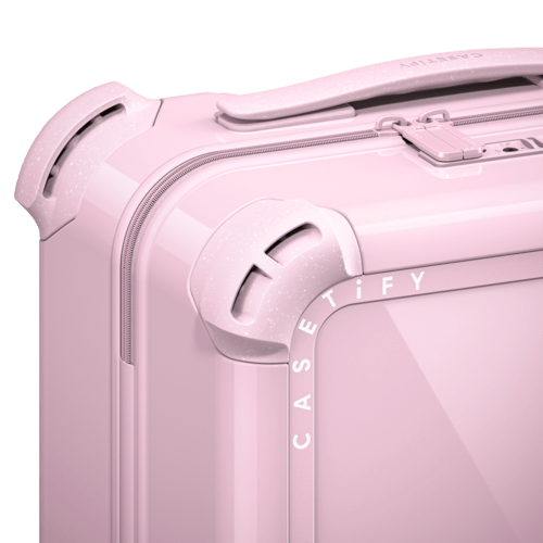 Rainbow Pathway | 21" Carry-On Suitcase / Bounce Suitcase / Glossy Primrose Pink | Image 4