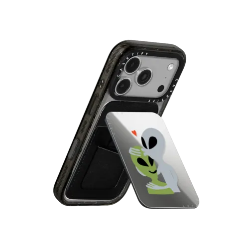 Aliens | Snappy Cardholder Stand / Snappy Mirror Cardholder Stand MagSafe Compatible / Silver | Image 3