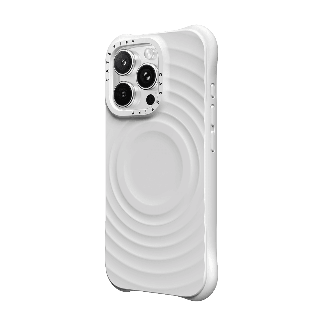 2-in-1 Essentials Set - Ripple Case - White - iPhone 16 Pro & Rope Cross-body Strap - Heather Grey (Double End)