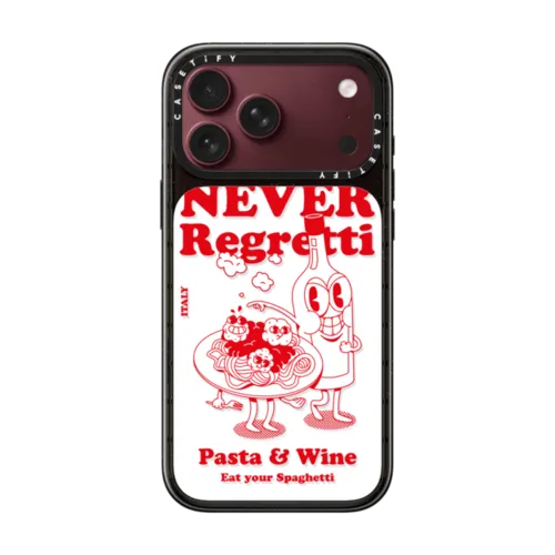 Never Regretti | iPhone 18 Pro Max / Impact Case MagSafe Compatible - Glossy / Glossy Black | Image 1