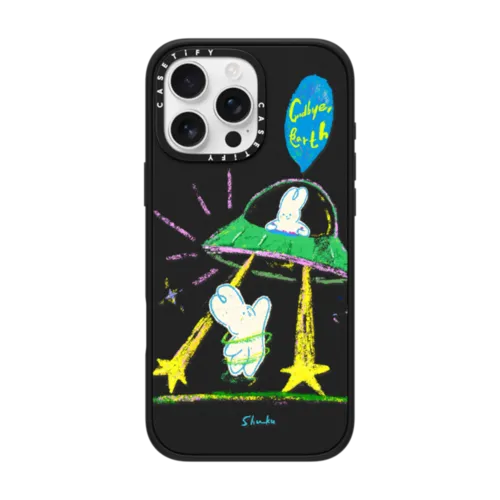 Shuku : Goodbye Earth by Albee Yau | iPhone 16 Pro Max / Impact Case MagSafe Compatible / Matte Black | Image 1