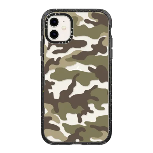 Camo Over - Olive | iPhone 11 / Impact Case / Black | Image 1