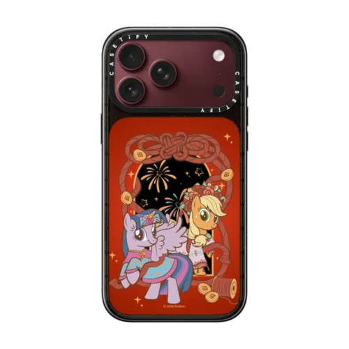 My Little Pony The Year of Horse Fireworks Case | iPhone 18 Pro Max / Impact Case MagSafe Compatible - Glossy / Glossy Black | Image 1