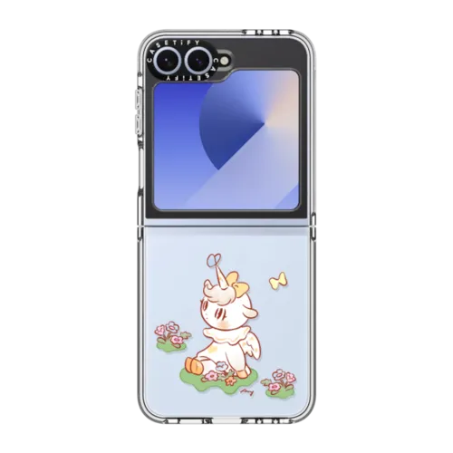 baby unicorn | Galaxy Z Flip6 / Impact Clear Case / Clear | Image 1