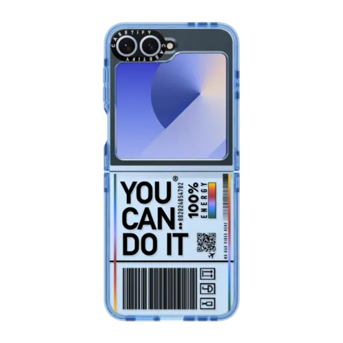 You Can Do It | Galaxy Z Flip6 / Impact Case / Baby Blue | Image 1