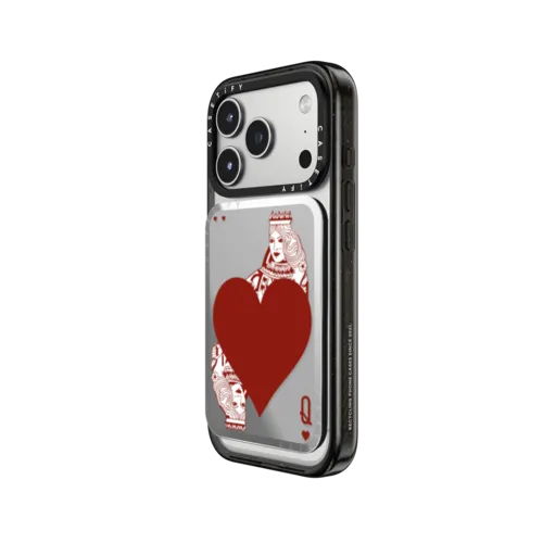Queen Of Heart | Snappy Cardholder Stand / Snappy Mirror Cardholder Stand MagSafe Compatible / Silver | Image 2