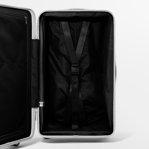 Lobster King | 29" Check-In Trunk Suitcase / Bounce Suitcase / Glossy Cloud White | Image 2