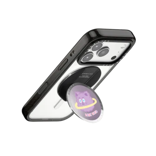Shelly Bear Planet | Snappy Grip Stand / Snappy Mirror Grip Stand MagSafe Compatible / Silver | Image 3