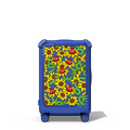 Lobster Sunflower Pattern | 21" Carry-On Suitcase / Bounce Suitcase / Cobalt Blue | Image 1