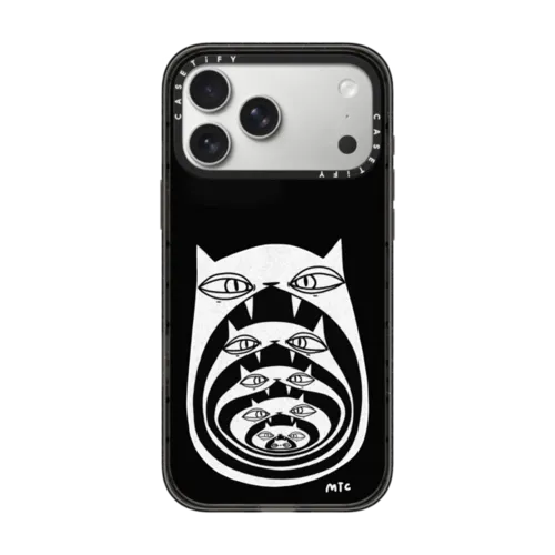 Recursion Cats | iPhone 17 Pro Max / Impact Case MagSafe Compatible / Black | Image 1