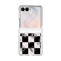 Witchy Checkered Print | Galaxy Z Flip8 / Impact Clear Magnetic Case / Clear | Image 1