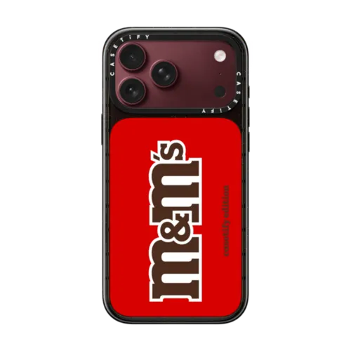 M&M'S Classic Logo Red Case - CASETiFY Edition | iPhone 18 Pro Max / Impact Case MagSafe Compatible - Glossy / Glossy Black | Image 1