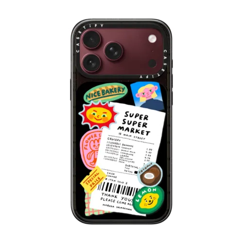 Receipt And Stickers | iPhone 18 Pro Max / Impact Case MagSafe Compatible - Glossy / Glossy Black | Image 1