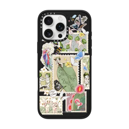 Gumnut Babies Sticker | iPhone 16 Pro Max / Impact Case MagSafe Compatible / Matte Black | Image 1