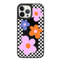 Checkered Floral Frame | Image 1