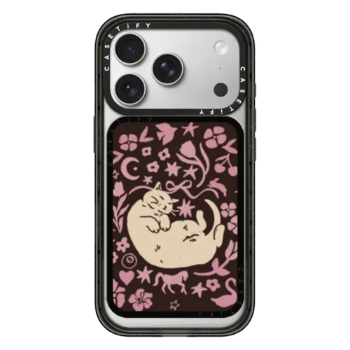 Eepy Cat | Snappy Cardholder Stand / Snappy Cardholder Stand MagSafe Compatible / Black | Image 1