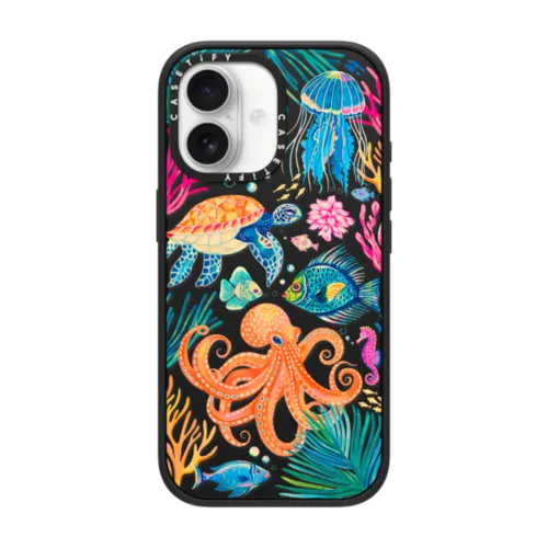 Under the Sea 2 by Grace Andersson | iPhone 17 / Impact Case MagSafe Compatible / Matte Black | Image 1