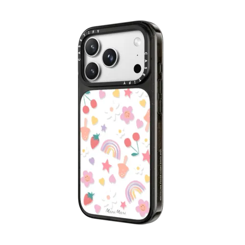 Meri Meri Happy Icons Phone Case | iPhone 18 Pro Max / Impact Case MagSafe Compatible - Glossy / Glossy Black | Image 2