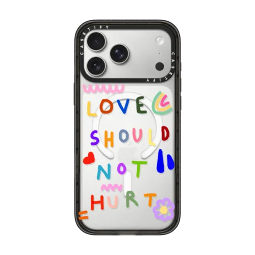 Love Should Not Hurt | iPhone 17 Pro Max / Impact Case MagSafe Compatible / Black | Image 1