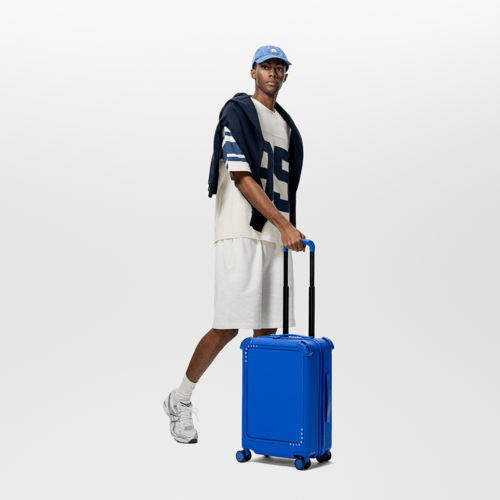 Lobster King | 29" Check-In Trunk Suitcase / Bounce Suitcase / Cobalt Blue | Image 3