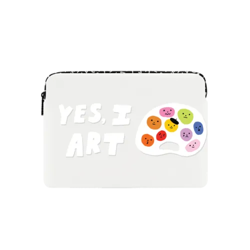 Yes, I Art by Kristen Peers | Small (13") / Impact Laptop Sleeve / Multicolor | Image 1