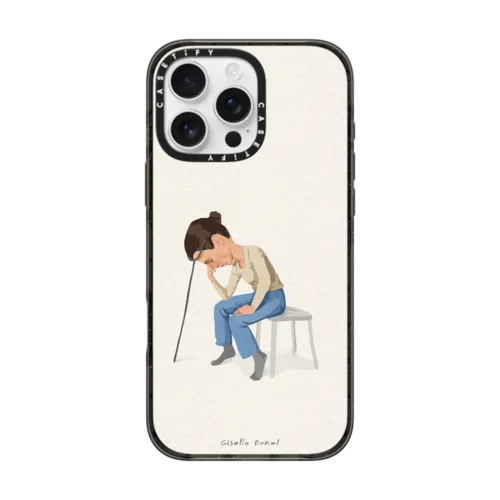 Overthinker | iPhone 16 Pro Max / Impact Case MagSafe Compatible / Black | Image 1