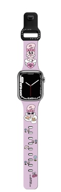 Esther Bunny Chill Cloud Stickers watchband | Apple Watch Series 7-9 (45mm) / Impact Band / Black | Image 1