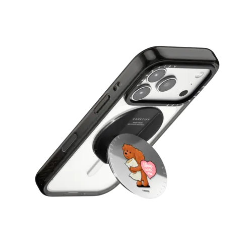 Sleep with Me | Snappy Grip Stand / Snappy Mirror Grip Stand MagSafe Compatible / Silver | Image 3