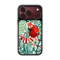 Red Panda Florals by Papio Press | iPhone 18 Pro Max / Impact Case MagSafe Compatible - Glossy / Glossy Black | Image 1