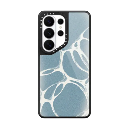Molecular Bubbles-Blue | Galaxy S26 Ultra / Glaze Magnetic Case / Black | Image 1