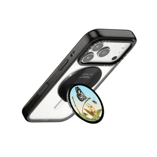 May Gibbs Butterflies | Snappy Grip Stand / Snappy Grip Stand MagSafe Compatible / Black | Image 3