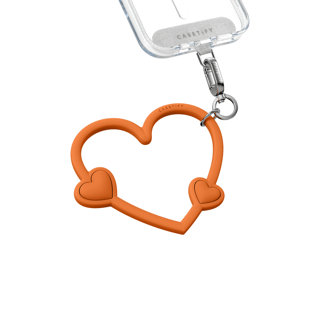 Heart Phone Wristlet - Heart Orange | Image 1