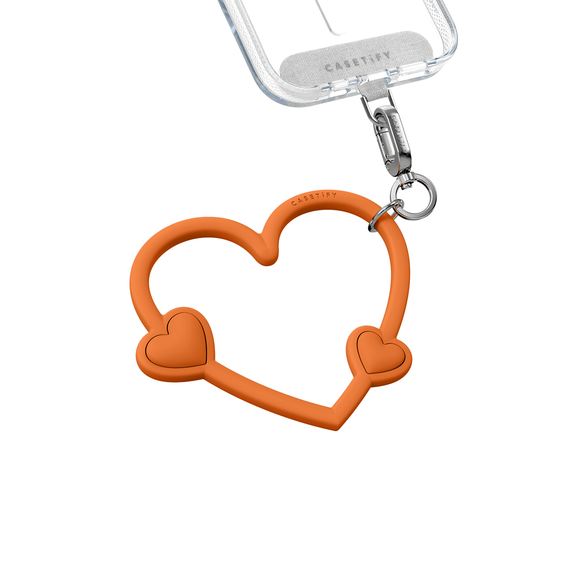 Heart Phone Wristlet - Heart Orange | Image 1