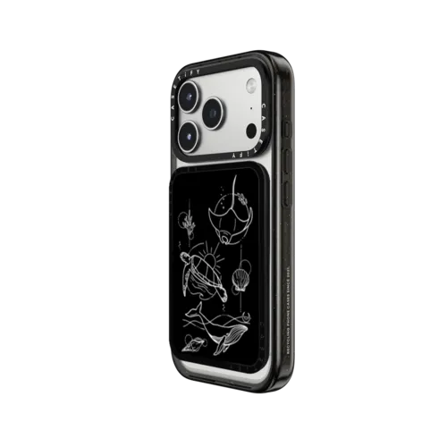 Under The Sea by Bella Rose Art | Snappy Cardholder Stand / Snappy Cardholder Stand MagSafe Compatible / Black | Image 2