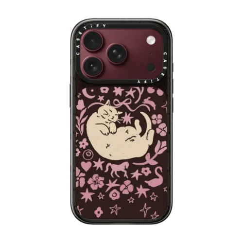 Eepy Cat | iPhone 18 Pro / Impact Case MagSafe Compatible - Glossy / Glossy Black | Image 1