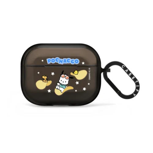 Pochacco Potato Chips Earbuds Case | AirPods Pro 2 / Earbuds Impact Case / Black | Image 1