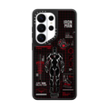 Iron Man Blue Print Tech Case - Red | Galaxy S26 Ultra / Mirror Magnetic Case / Silver on Black | Image 1