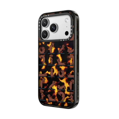 Dachshund Yoga | iPhone 17 Pro / Impact Case MagSafe Compatible / Tortoiseshell | Image 2