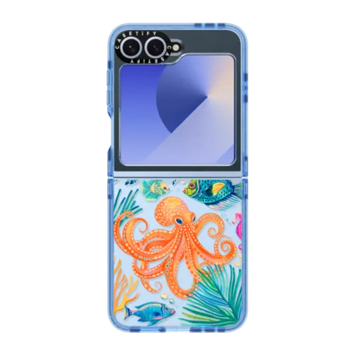 Under the Sea 2 by Grace Andersson | Galaxy Z Flip6 / Impact Case / Baby Blue | Image 1