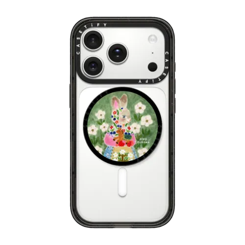 Rabbit Hug | Snappy Grip Stand / Snappy Grip Stand MagSafe Compatible / Black | Image 1