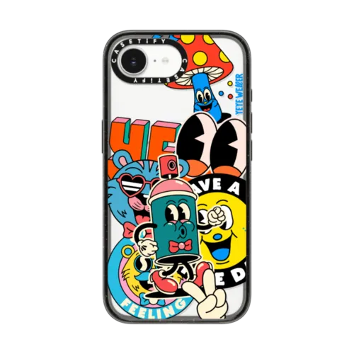 Super Sticker | iPhone 16e / Impact Case MagSafe Compatible / Black | Image 1