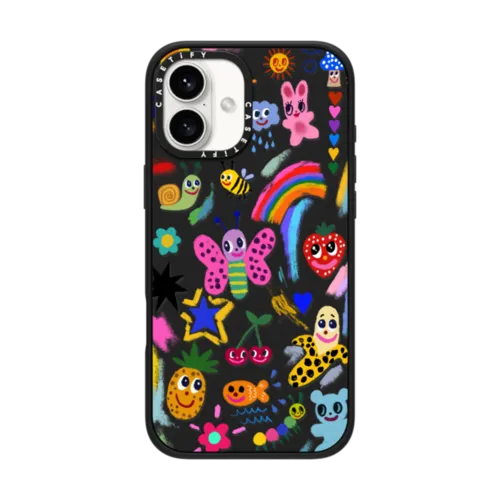 Good vibes | iPhone 16 Plus / Impact Case MagSafe Compatible / Matte Black | Image 1