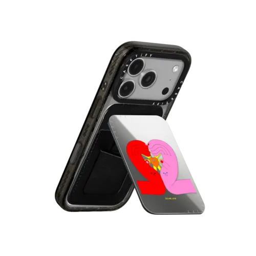 Power of love | Snappy Cardholder Stand / Snappy Mirror Cardholder Stand MagSafe Compatible / Silver | Image 3