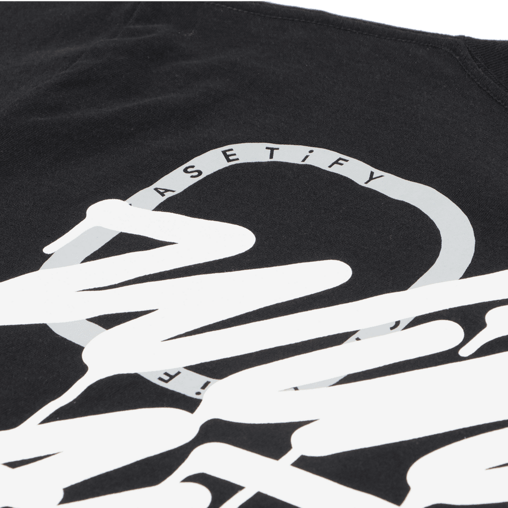 WDS x CASETiFY T-shirt Triple Name Main Logo Black L