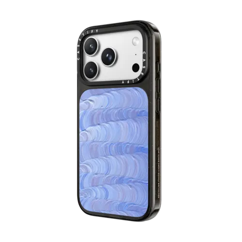 Lavender Ribbon by Katie Over | iPhone 18 Pro / Impact Case MagSafe Compatible - Glossy / Glossy Black | Image 2
