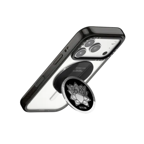 KYUBI Nine-Tailed | Snappy Grip Stand / Snappy Mirror Grip Stand MagSafe Compatible / Silver | Image 3